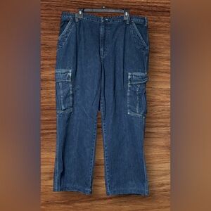 Vintage 80s/90’s Oshkosh B’Gosh Denim Cargo Jeans Size 40/28
